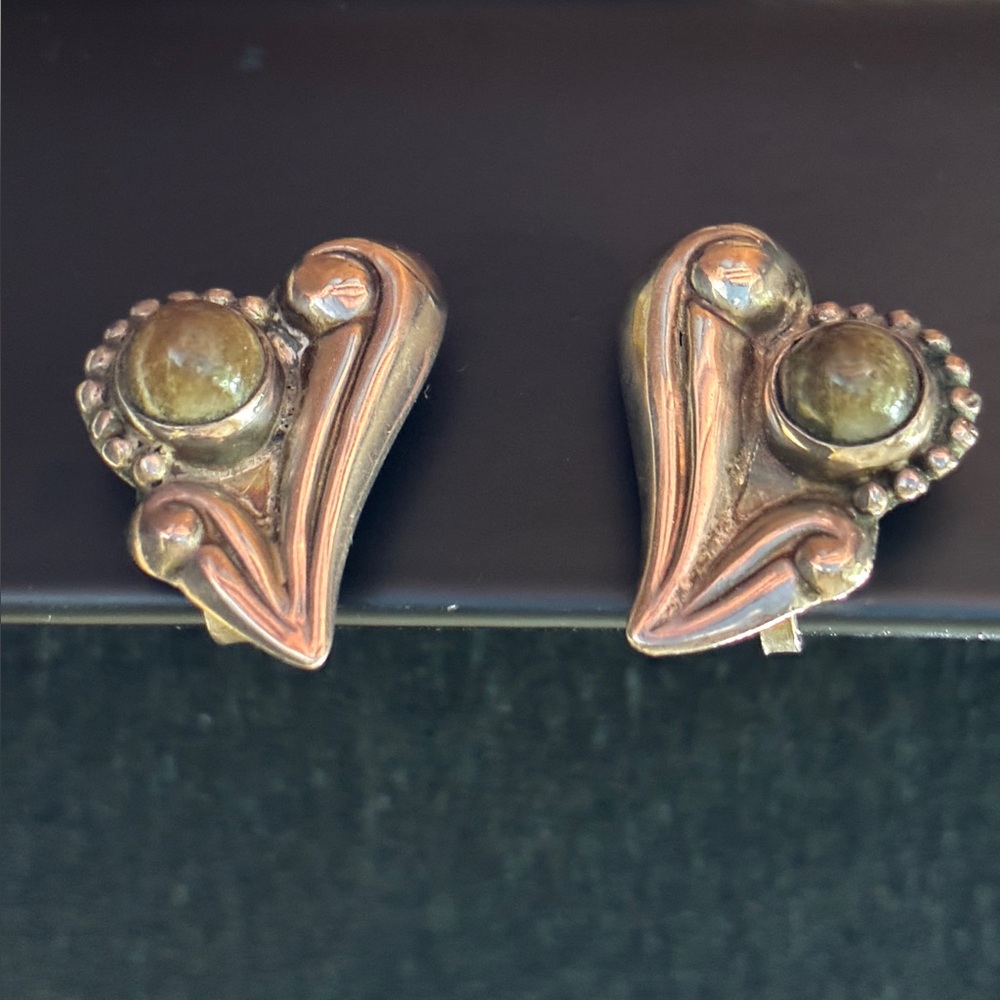 Vintage Mexican silver earrings